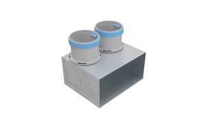 Skardinė grotelių pajungimo dėžutė 200x100 D75 MGBOX12 Skardinė grotelių pajungimo dėžutė 200x100 D75 MGBOX12