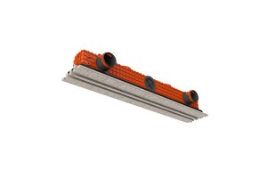 Berėmis 2 plyšių difuzorius LINEO PRO PUZZLE (75mm jungtys/ 2 plyšys x 1050mm x 20mm) su sklende LP75.120.301