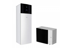 Šilumos siurblys oras-vanduo Daikin Altherma 3 R EBVX16S23D6V-ERLA16DW17 15, 96 kW su integruota 230 l vandens talpa, su vėsinimo funkcija, su 6 kW tenu, 400V-230V 