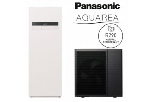 Šilumos siurblys oras - vanduo PANASONIC Aquarea All in One L karta Monoblokas 5,0-5,0 kW WH-ADC0509L3E5AN-WH-WDG05LE5 su 185 l karšto vandens talpa, su vėsinimo funkcija, su 3kW tenu 230-230V R290 KIT-ADC05L3E5AN