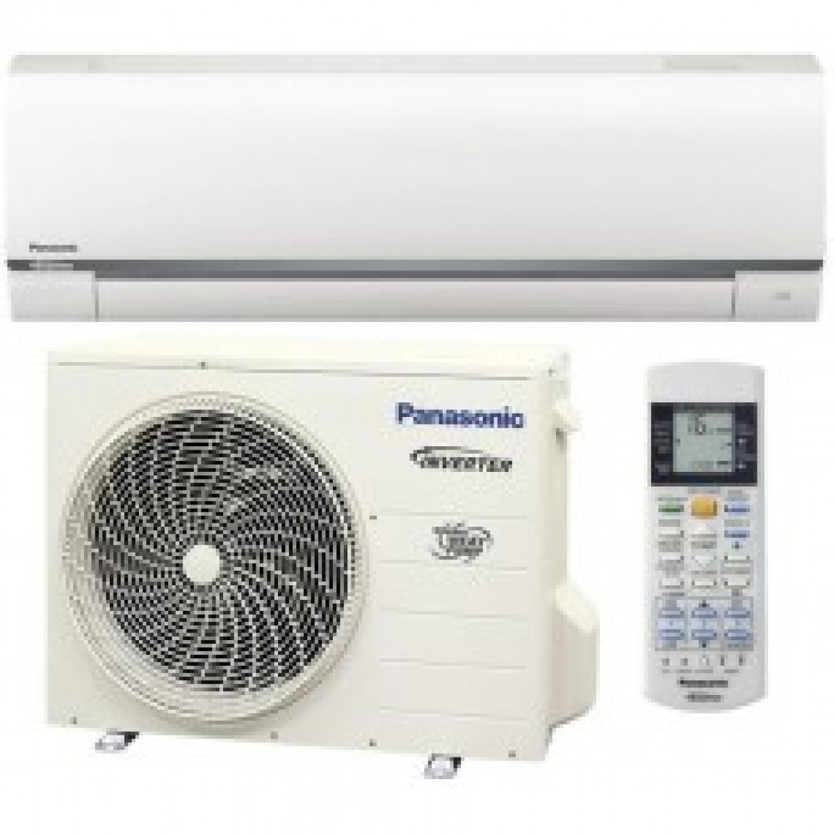 Šilumos siurblys Panasonic SPLIT INVERTER+ sieninis CS-CZ25WKE+CU-CZ25WKE, šildymo galia 3,40 kW, Šaldymo 2,5 kW Freonas R32