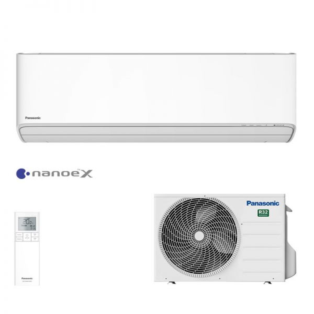 Šilumos siurblys Panasonic Etherea INVERTER sieninis CS-Z20XKEW+CU-Z20XKE, šildymo galia 2,80 kW, šaldymo 2,05 kW Freonas R32 Šilumos siurblys Panasonic Etherea INVERTER sieninis CS-Z20XKEW+CU-Z20XKE, šildymo galia 2,80 kW, šaldymo 2,05 kW Freonas R32
