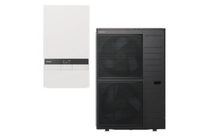 Šilumos siurblys oras - vanduo PANASONIC Aquarea Bi-Bloc 12 kW WH-SDC12K3E8-WH-UDZ12KE8 be karšto vandens talpos, su vėsinimo funkcija, su 3kW tenu 400-400V R32