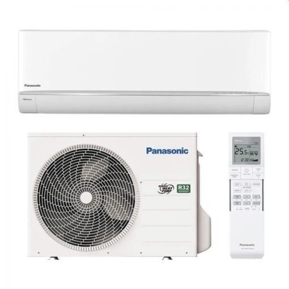 Šilumos siurblys Panasonic Etherea INVERTER+ sieninis CS-HZ25ZKE+CU-HZ25ZKE, šildymo galia 3,2 kW, šaldymo 2,5 kW Freonas R32 Šilumos siurblys Panasonic Etherea INVERTER+ sieninis CS-HZ25ZKE+CU-HZ25ZKE, šildymo galia 3,2 kW, šaldymo 2,5 kW Freonas R32