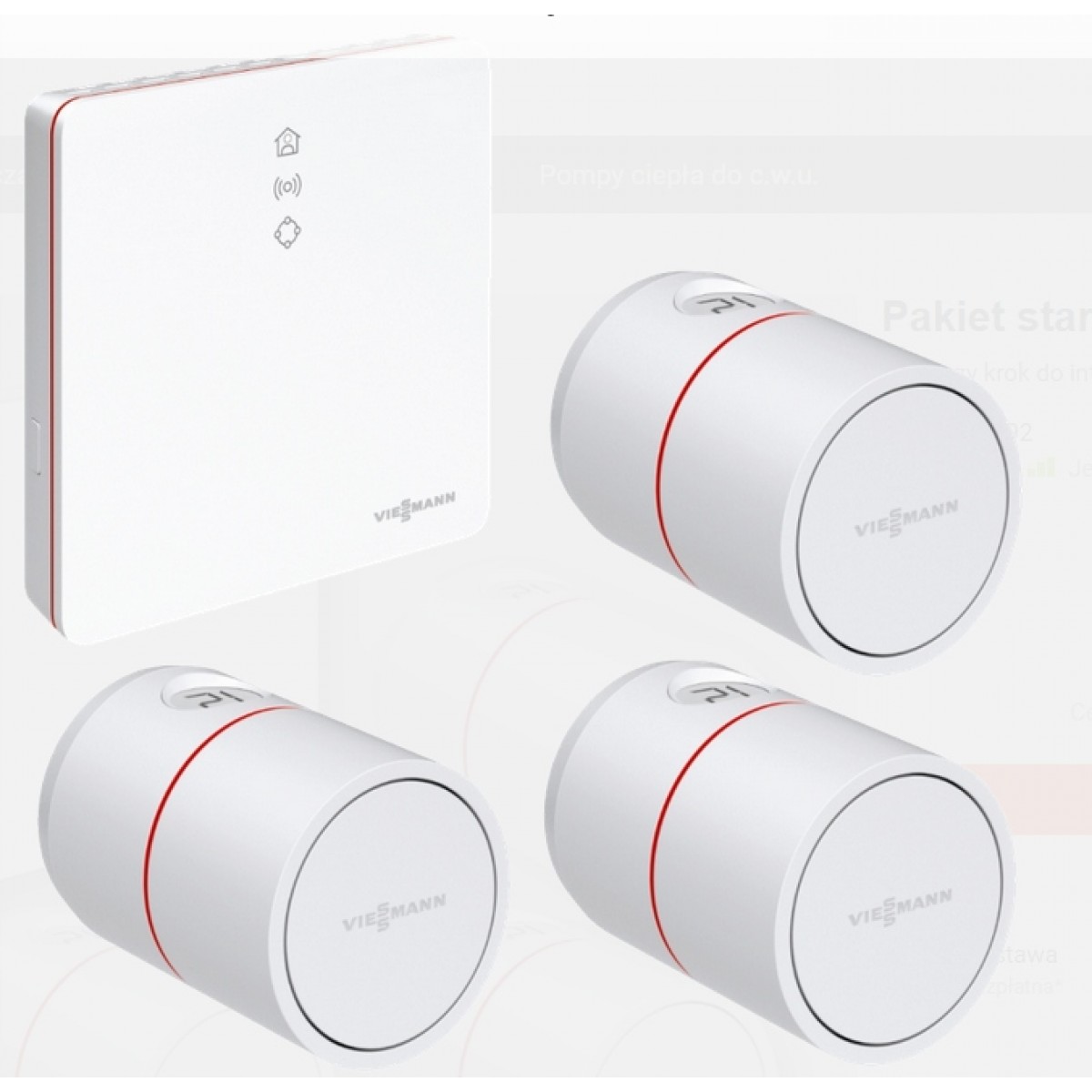 Radiatoriaus reguliatorius Eco startinis paketas Vicare 3 vnt su Vitoconnect Viessmann ZK05392 Radiatoriaus reguliatorius Eco startinis paketas Vicare 3 vnt su Vitoconnect Viessmann ZK05392