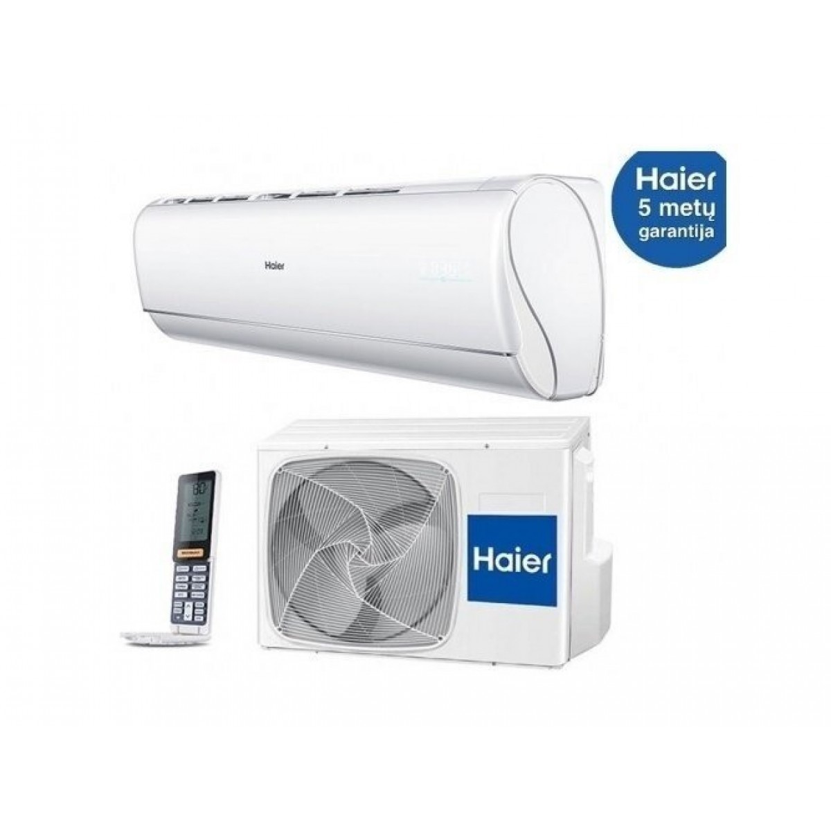 Šilumos siurblys oras-oras Haier Jade 50, šildymo galia 6 kW, šaldymo galia 5,20 kW freonas R32 AS50S2SJ1FA-3+1U50JECFRA-3 Šilumos siurblys oras-oras Haier Jade 50, šildymo galia 6 kW, šaldymo galia 5,20 kW freonas R32 AS50S2SJ1FA-3+1U50JECFRA-3