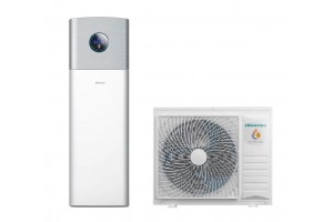Hisense Hi-Therma šilumos siurblys Split 10,0 kW oras-vanduo su 230L intrgruotu boileriu R32 AHW-100HEDS1+AHM-100HEDSAA-23 Hisense Hi-Therma šilumos siurblys Split 10,0 kW oras-vanduo su 230L intrgruotu boileriu R32 AHW-100HEDS1+AHM-100HEDSAA-23