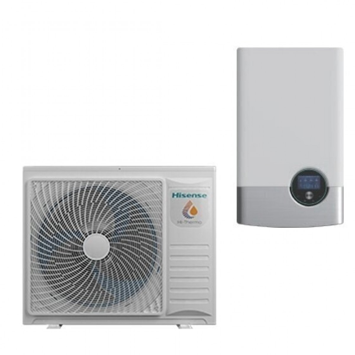 Hisense Hi-Therma šilumos siurblys Split 10,0 kW oras-vanduo R32 su 6 kw tenu AHW-100HEDS1+AHM-100HEDSAA Hisense Hi-Therma šilumos siurblys Split 10,0 kW oras-vanduo R32 su 6 kw tenu AHW-100HEDS1+AHM-100HEDSAA