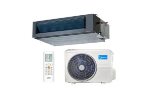 Šilumos siurblys MIDEA oras-oras INVERTER kanalinis (ortakinis) MTJ-55HWFNX-QRD0W(GA)+MOX630U-55HFN8-RRD0W(GA) šildymo galia 18,2 kW, šaldymo 15,2 kW Freonas R-32
